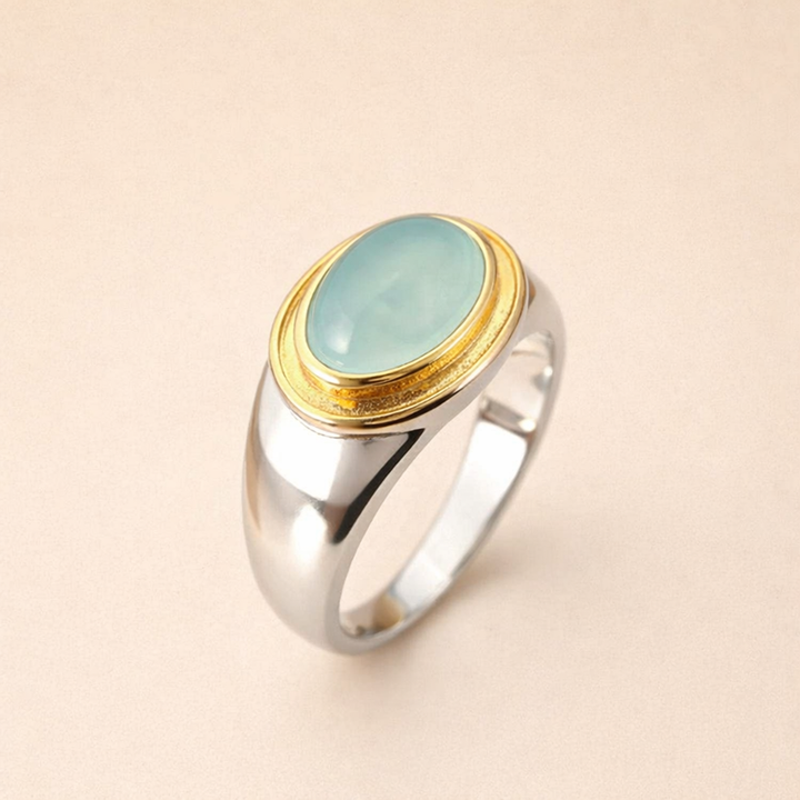 Gabi - Vintage groene maansteenring