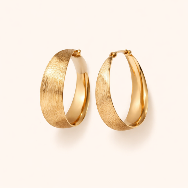 Retro gouden oorbellen