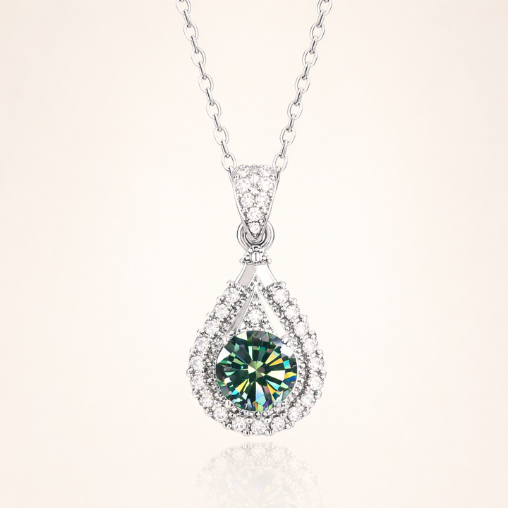 Elegante witte goud ketting met verfijnde hangende schakel