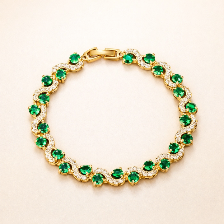 Verfijnde gouden armband met een delicate schakel