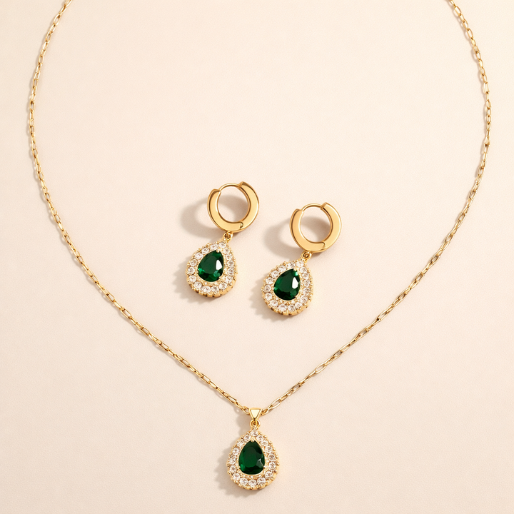 Elegante gouden ketting met subtiele hangers