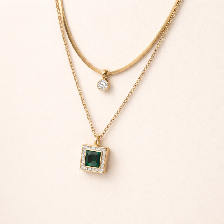 Elegante gouden ketting met verfijnd detail