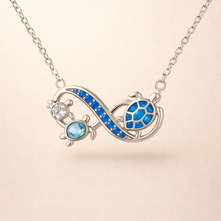 Minimalistische zilveren schildpad ketting met subtiele glans