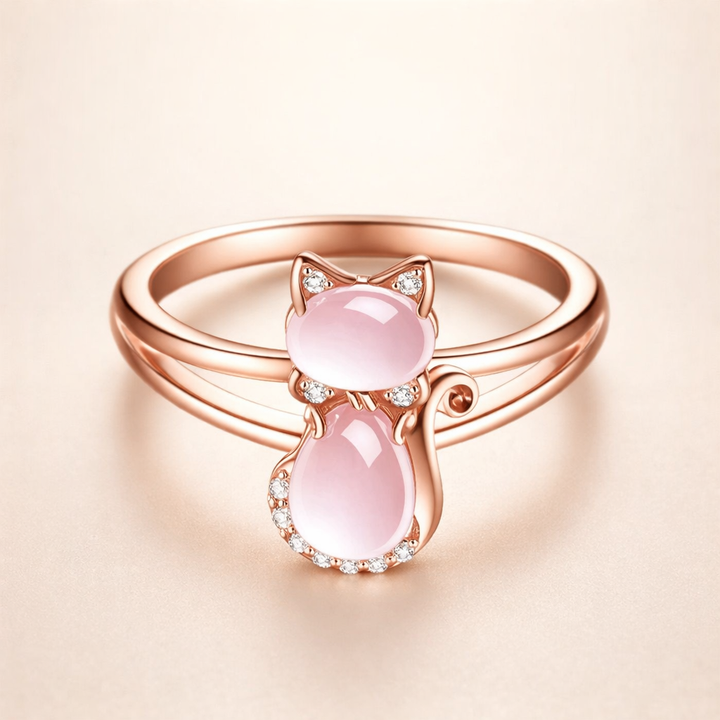 Elegante ring in roségoud met verfijnd ontwerp