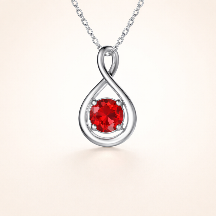 Eindeloze parel ketting van wit goud