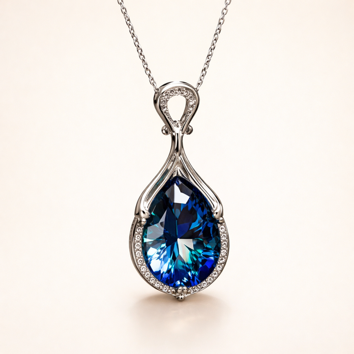Elegante witgouden ketting met verfijnde details