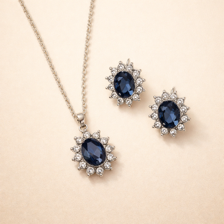 Elegante witgouden ketting met verfijnd steentje