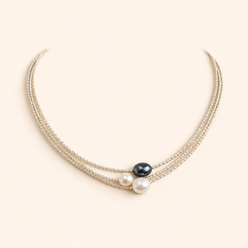 Elegante ketting van natuurlijke parels