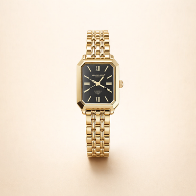 Elegante gouden horloge GRATIS