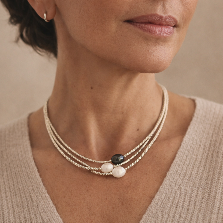 Elegante ketting van natuurlijke parels