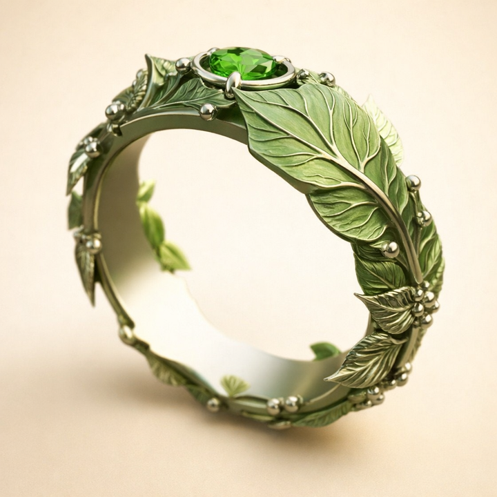 Elegante groene zirkonia ring
