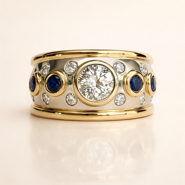 Elegante zirkonia ring met een verfijnde uitstraling