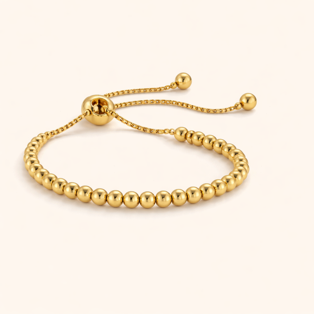 Elegante armband van goud met pareldetails