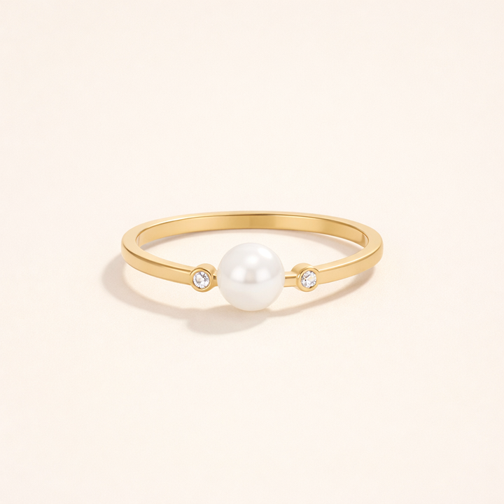 Zachte zoetwaterparel ring