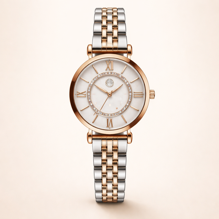 Elegante horloge met subtiele gouden details