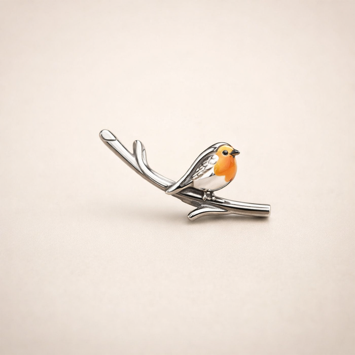 Vintage Birdie Zilveren Oorbellen