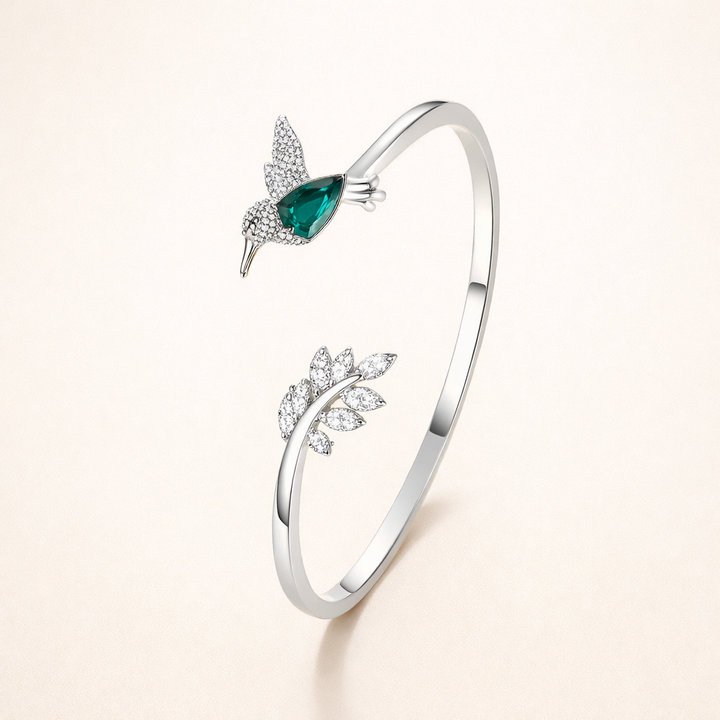 Verstelbare Kolibriering met Strass Diamant