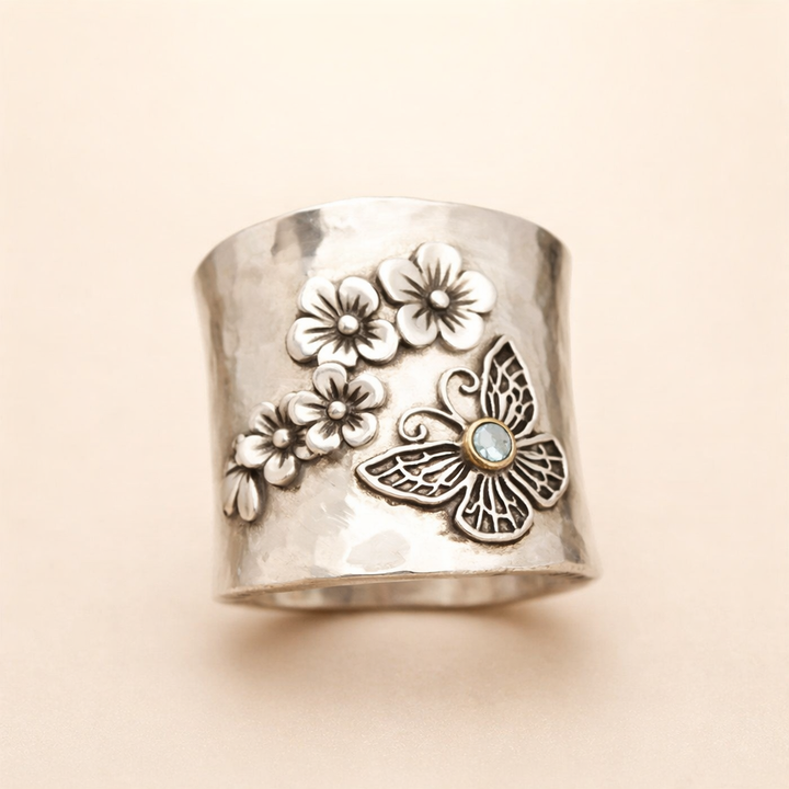 Bijenbloem Vlinder Brede Ring