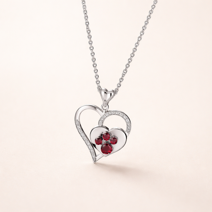 Schattige Pootafdruk Ketting