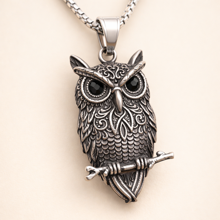 Vintage Uil Wijsheid Hanger Ketting