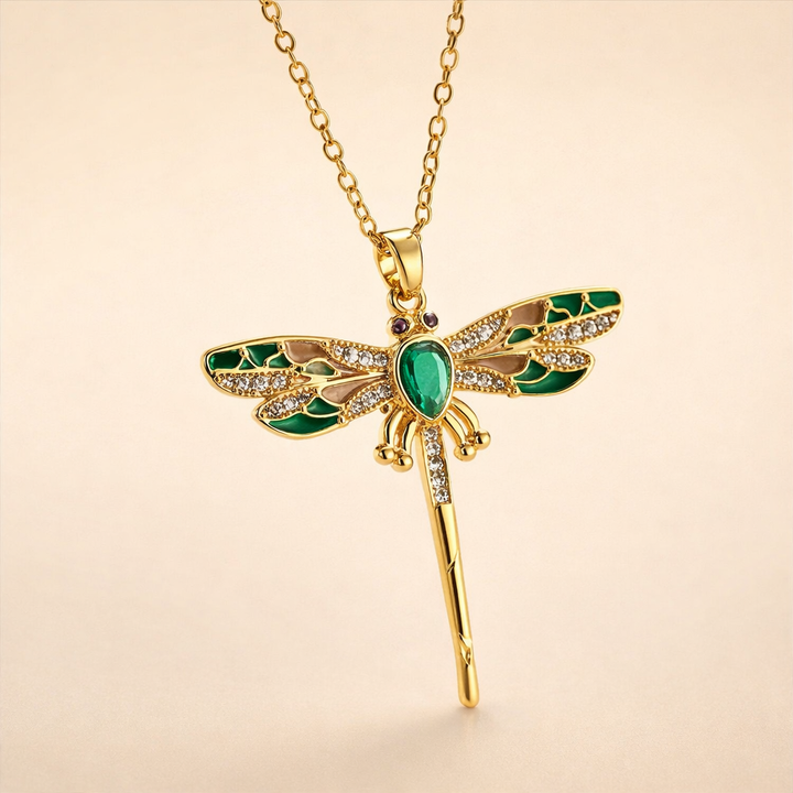 Dansende Libelle Gouden Dromen Ketting