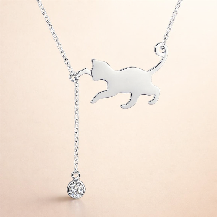 Schattige Kat Ketting Hanger Halsketting