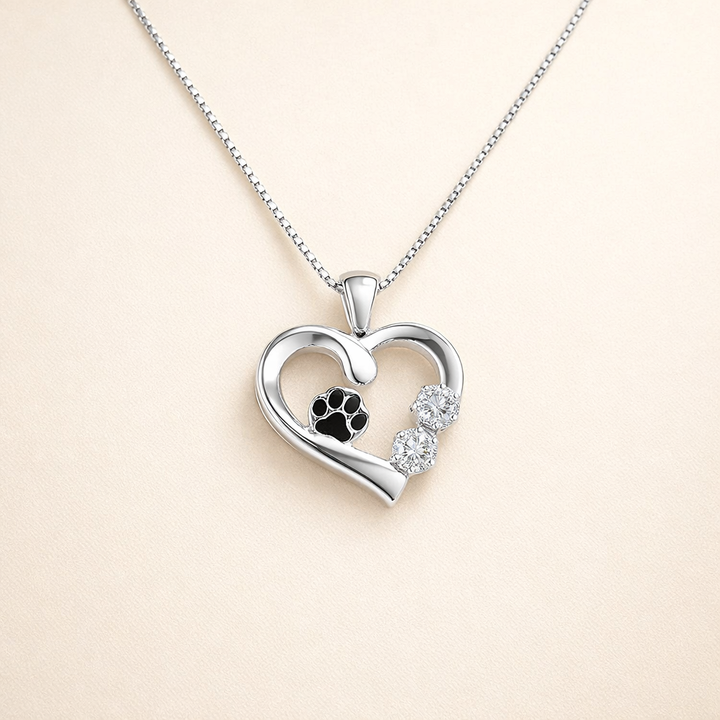 Poot en Hart Hanger met Oneindigheid Charm