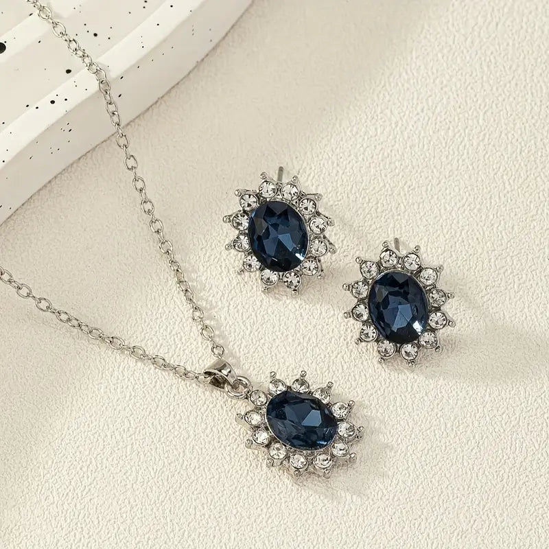 Elegante witgouden ketting met verfijnd steentje