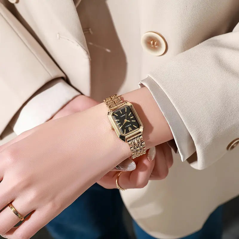 Elegante gouden horloge GRATIS