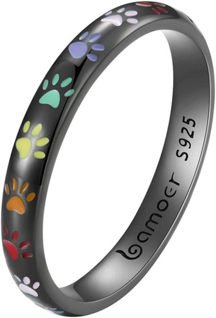 Sterling Zilveren Ring met Pootontwerp