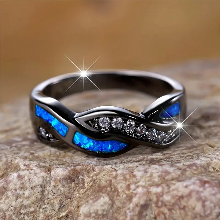 Elegante ring van wit goud met verfijnd ontwerp