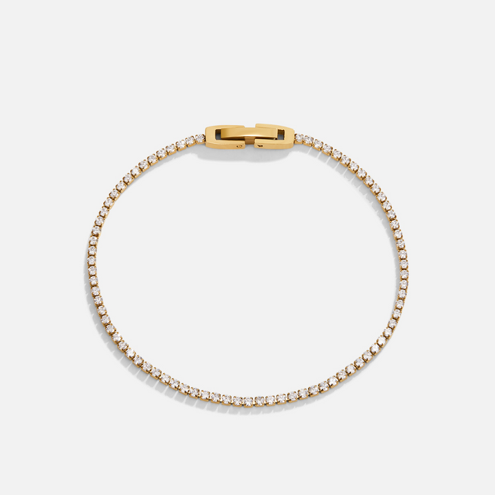 Elegante gouden armband met sprankelende kristallen