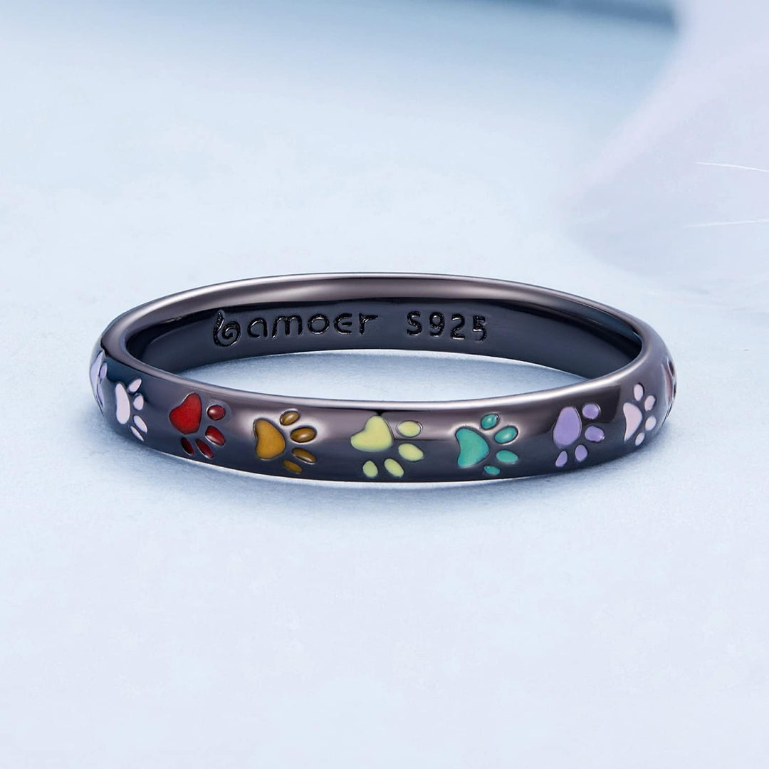 Sterling Zilveren Ring met Pootontwerp