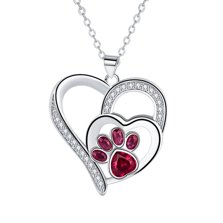 Schattige Pootafdruk Ketting