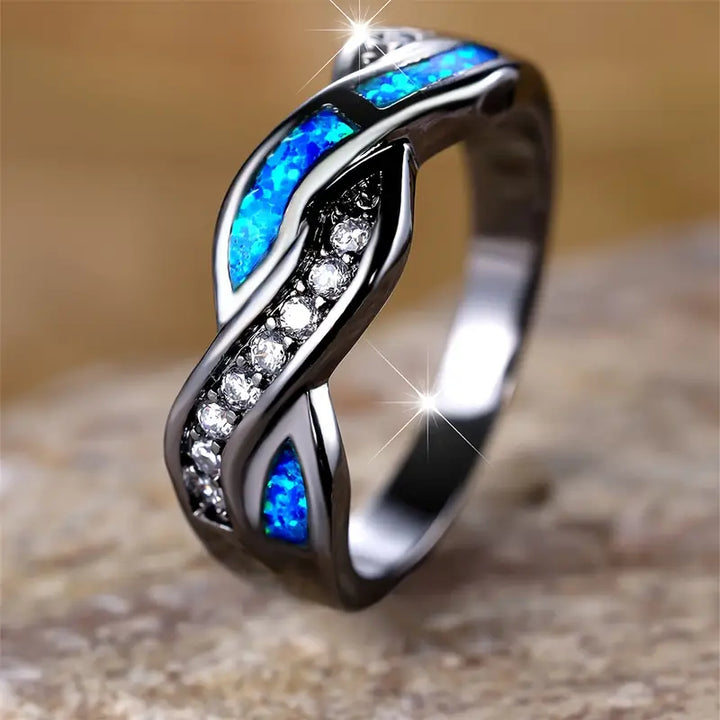 Elegante ring van wit goud met verfijnd ontwerp