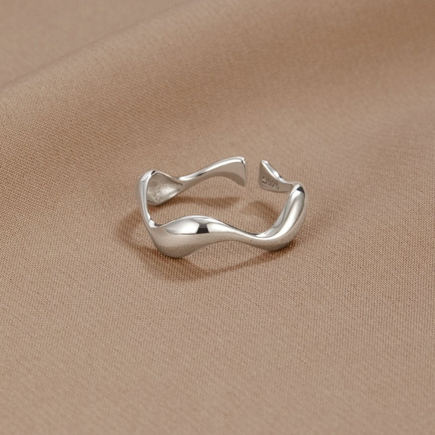 Golven - Zilveren Ring