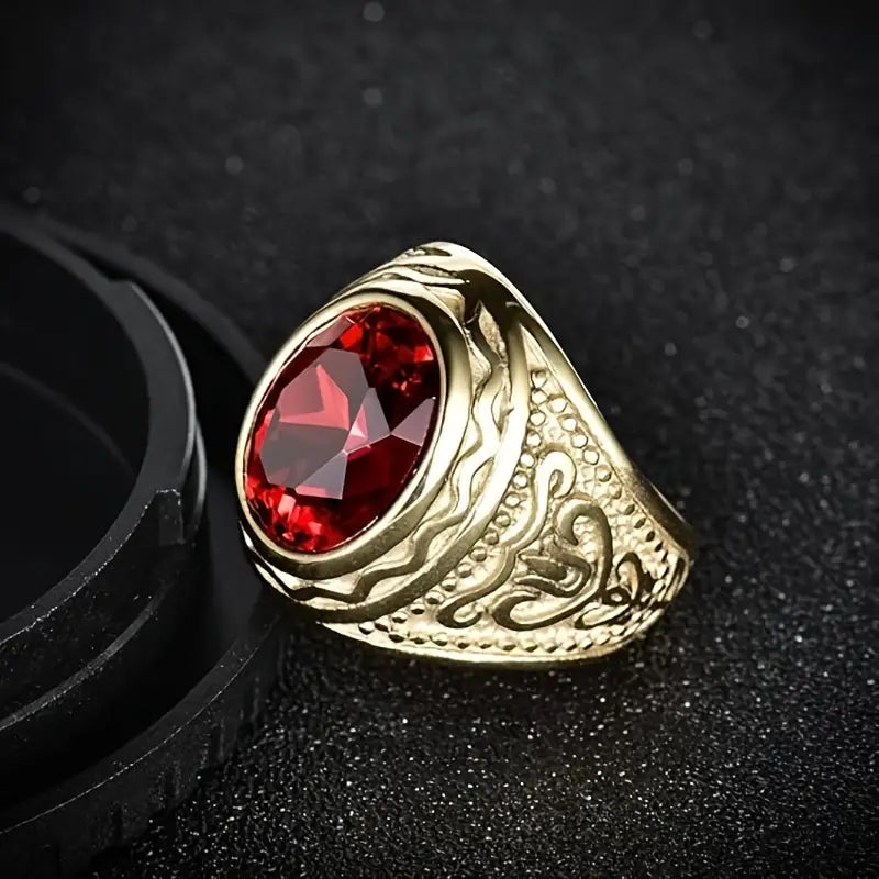 Elegante gouden ring met verfijnde details