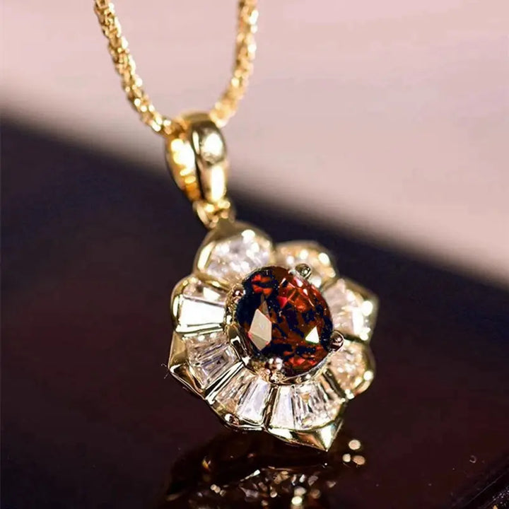 Elegante gouden ketting met subtiele schakelstructuur