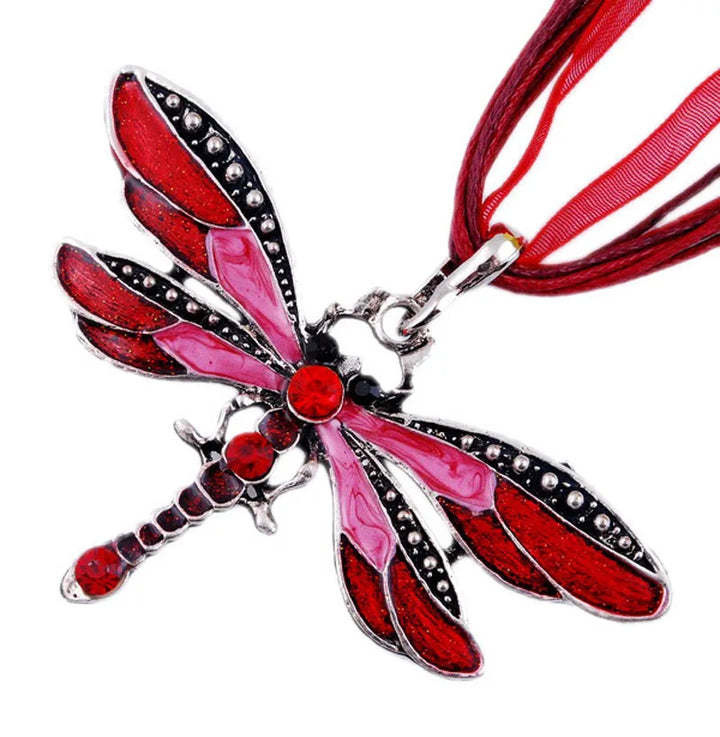 Kristallen Libelle Hanger Ketting