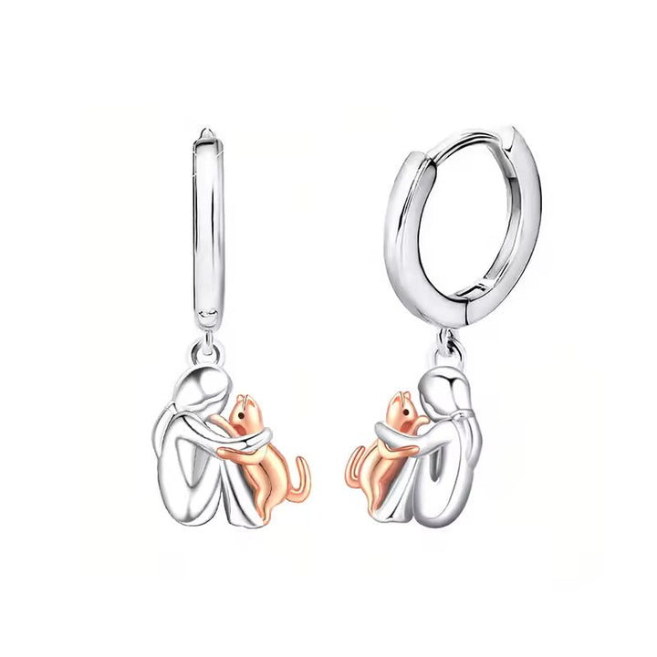 Kat Knuffel Hanger Ketting met Bonus Oorbellen – Beperkte Tijd Aanbieding