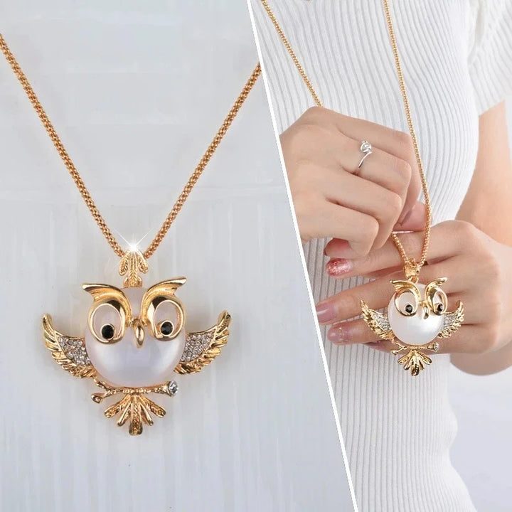 Opal Uil Wijsheid Hanger Ketting