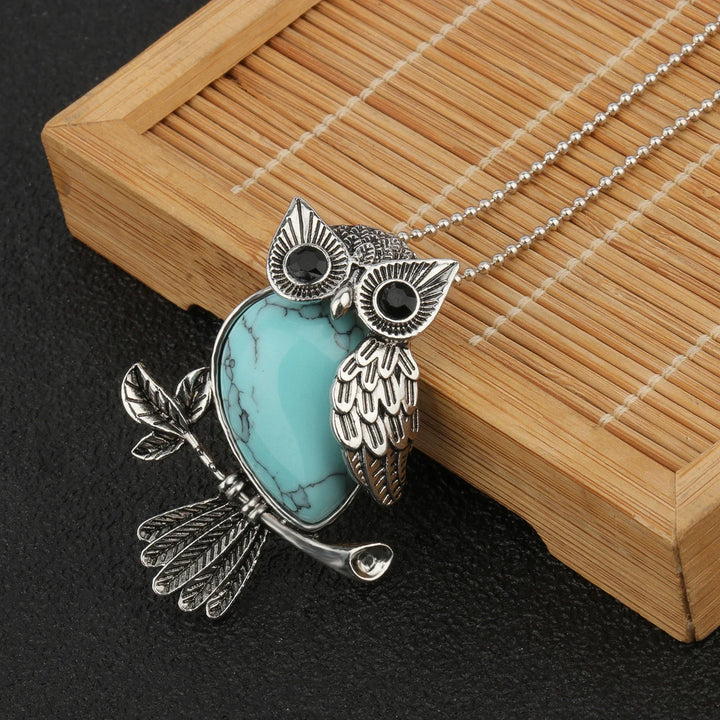 Kristallen Uil Wijze Hanger Ketting