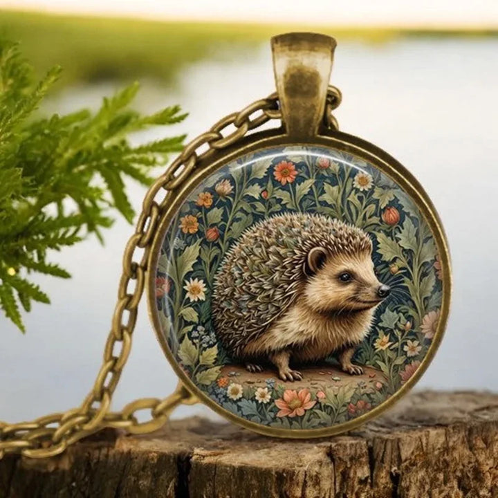 Bosgeest Dier Glas Hanger Ketting