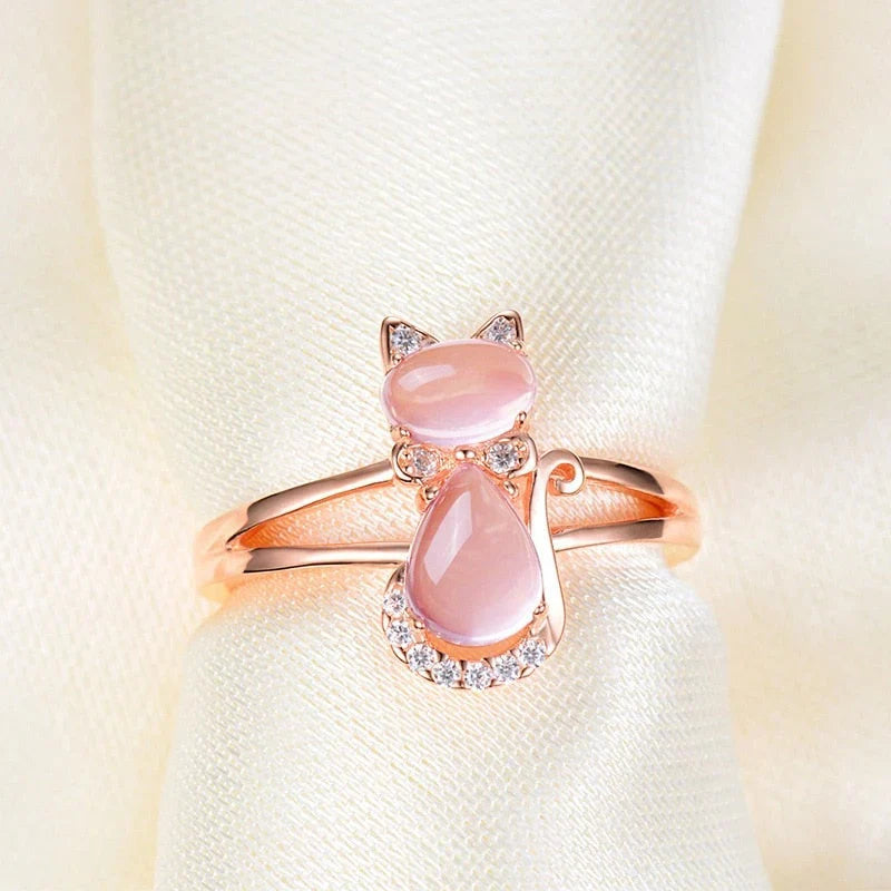 Elegante ring in roségoud met verfijnd ontwerp
