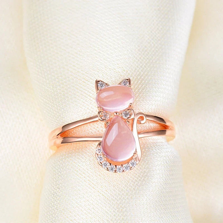 Elegante ring in roségoud met verfijnd ontwerp
