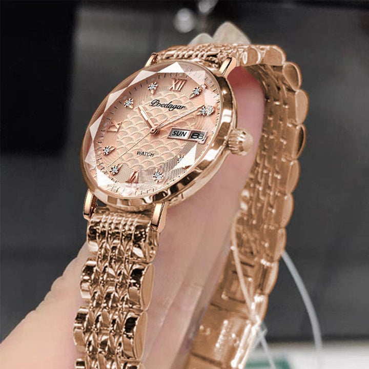 Minimalistische gouden horloge