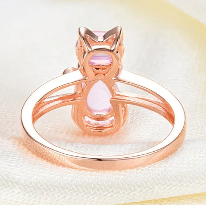 Elegante ring in roségoud met verfijnd ontwerp