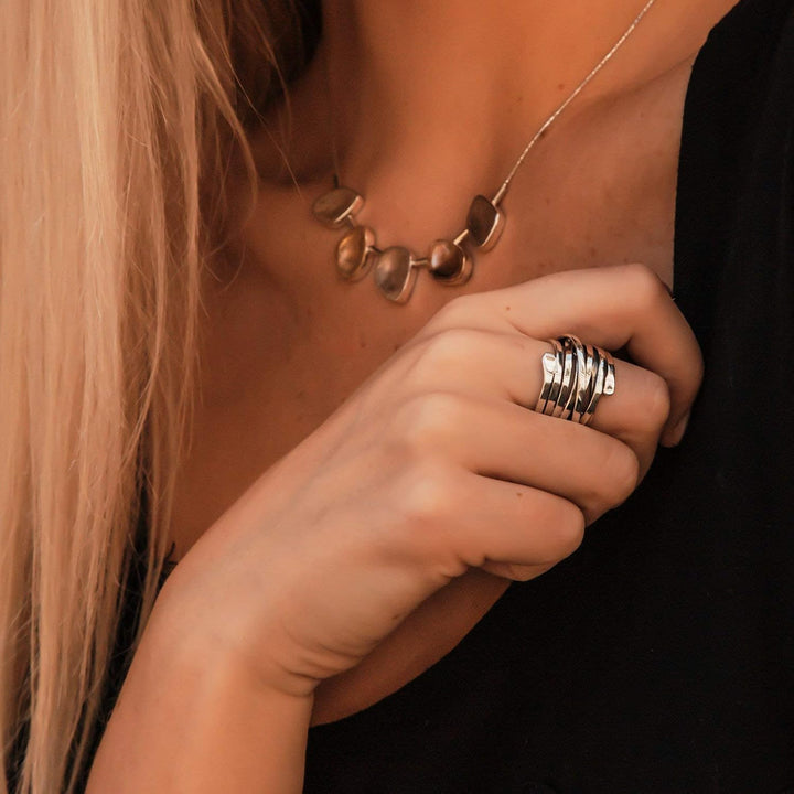 Elegante zilveren ring met vintage uitstraling