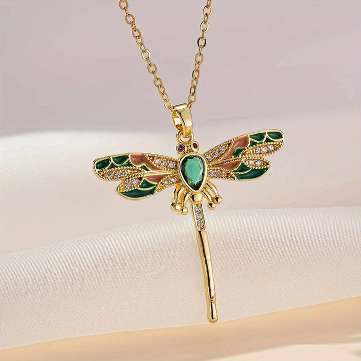 Dansende Libelle Gouden Dromen Ketting
