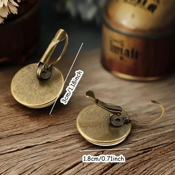Speelse Dieren Glas Dome Oorbellen